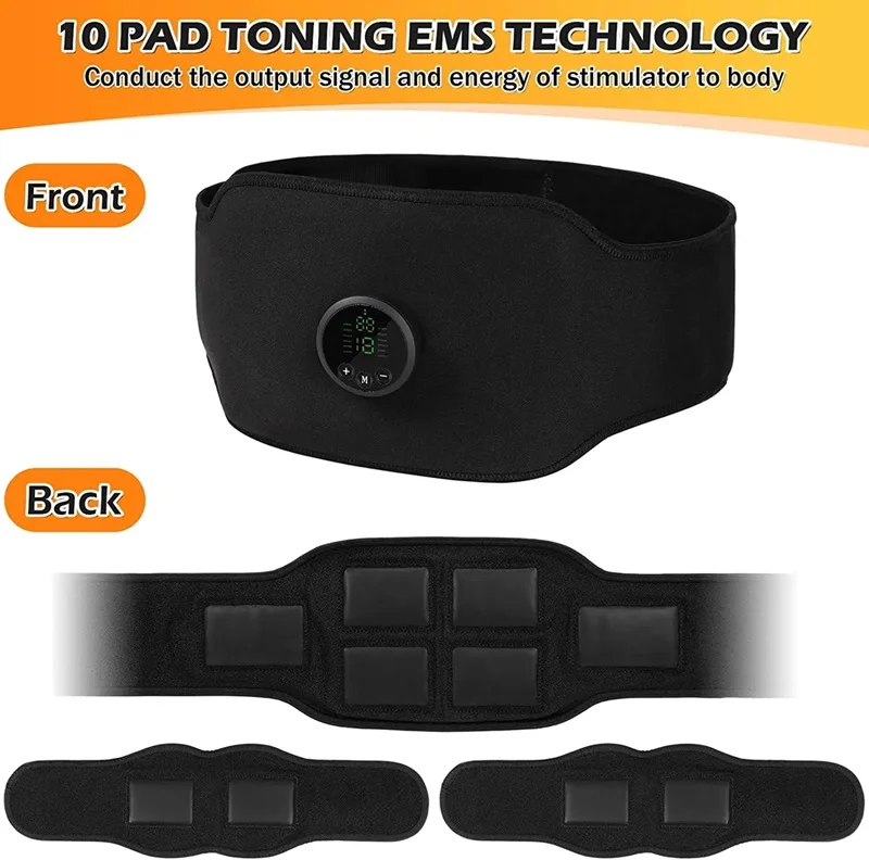 Electro Muscle Stimulation Abdominal Fitness Body Training Stimulator Waist Belt Shake Machine Abdominal Fitness Belt