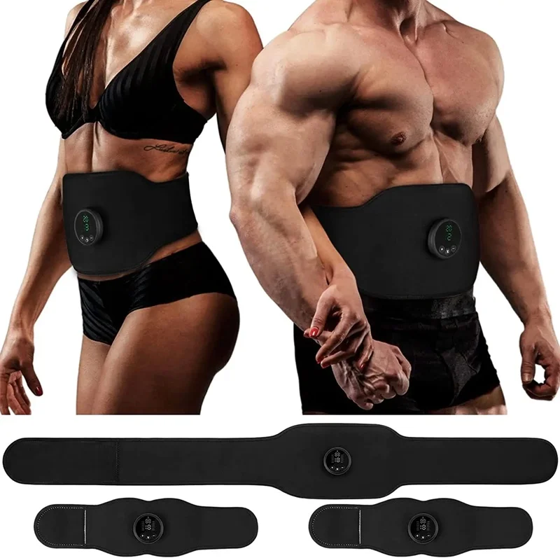 Electro Muscle Stimulation Abdominal Fitness Body Training Stimulator Waist Belt Shake Machine Abdominal Fitness Belt