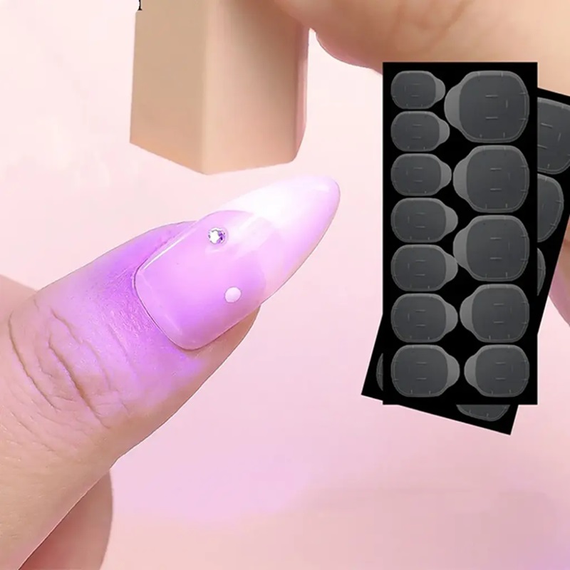 Transparent Jelly Double-Side Tape Label Sticker Waterproof Diy Glue Tape Nail Adhesive Tabs Nail Glue for Press on Nails