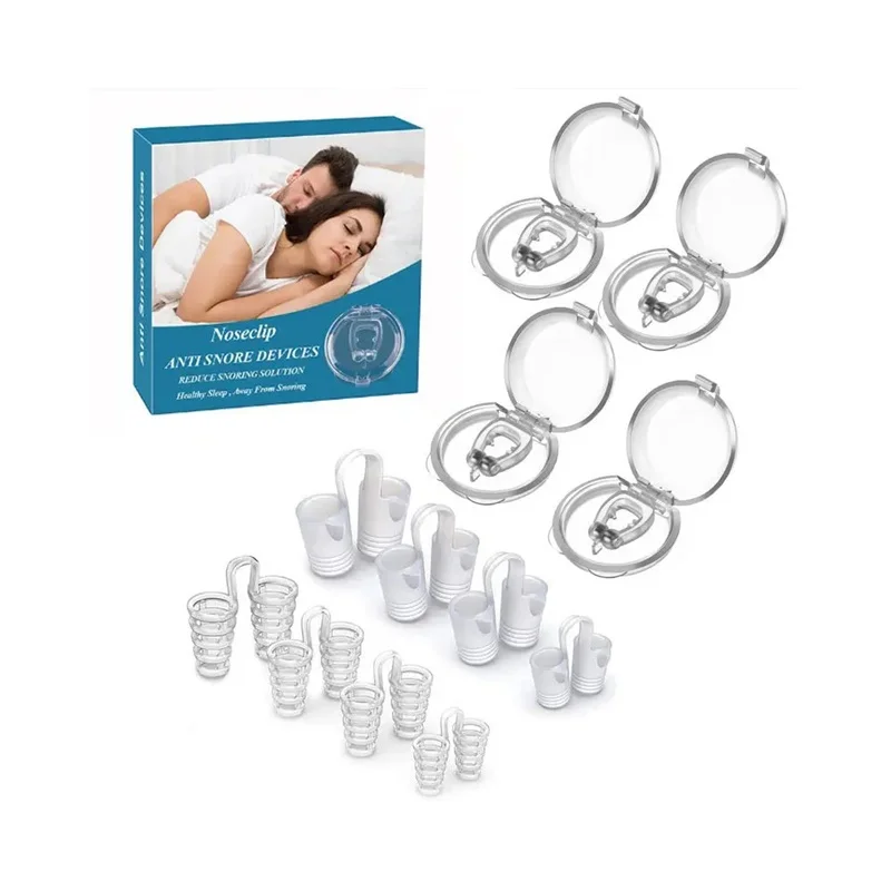 Prevent Snoring Silicone Anti Snore Nose Clip,Magnetic Nose Clip,Anti Snoring Device Noseclip Healthy Sleep
