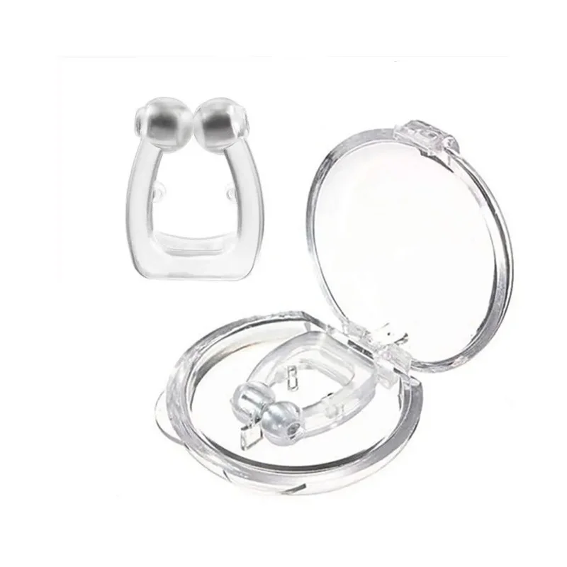 Prevent Snoring Silicone Anti Snore Nose Clip,Magnetic Nose Clip,Anti Snoring Device Noseclip Healthy Sleep
