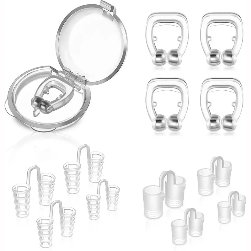 Prevent Snoring Silicone Anti Snore Nose Clip,Magnetic Nose Clip,Anti Snoring Device Noseclip Healthy Sleep