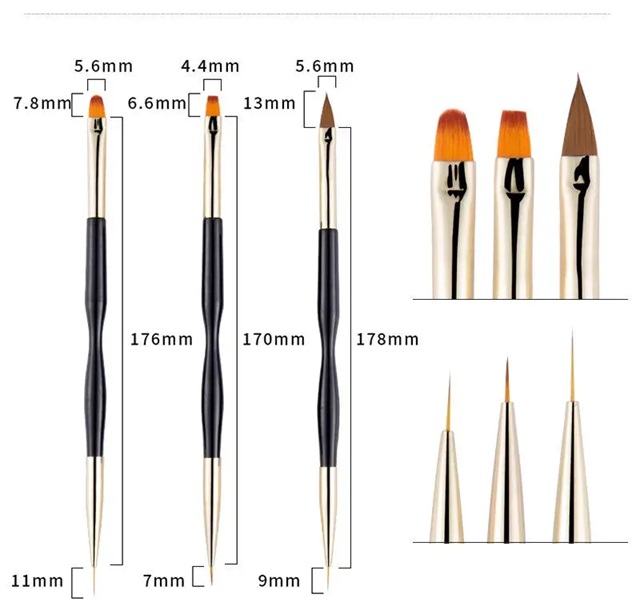 31PCS Acrylic Handle Nail Drawing Pen Set for Professional UV Gel Nail Polish Art Painting Brushes Dotting Tool
