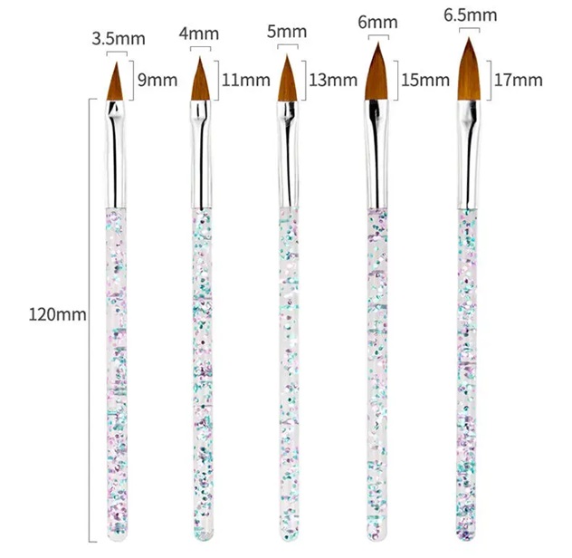31PCS Acrylic Handle Nail Drawing Pen Set for Professional UV Gel Nail Polish Art Painting Brushes Dotting Tool
