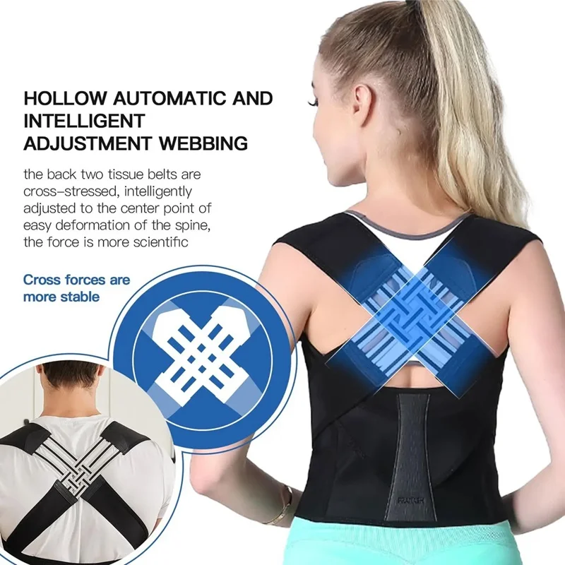 New Design Adjustable Breathable Neoprene Upper Back Support Posture Corrector