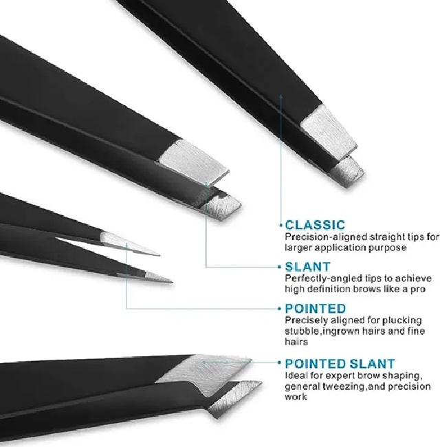 Beauty Eyebrow Tweezers Set