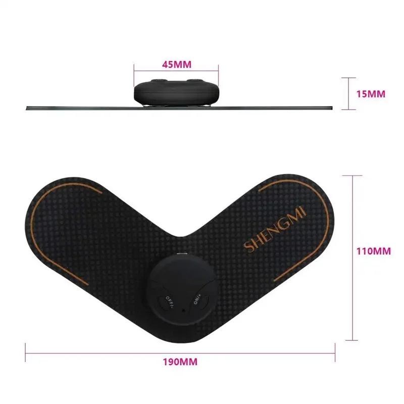 Portable Ems Mini Electric Neck Back Massager Cervical Massage Patch Stimulator
