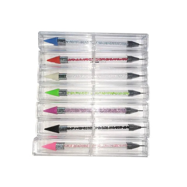 Dual Wax Pen Nail Dotting Brush Double Ended Nail Art Brush for Nail Art Diamond Picker Painting Double Heads Dotting Wax Pen
