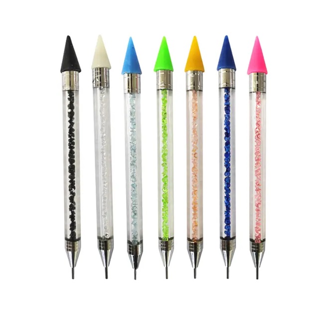 Dual Wax Pen Nail Dotting Brush Double Ended Nail Art Brush for Nail Art Diamond Picker Painting Double Heads Dotting Wax Pen
