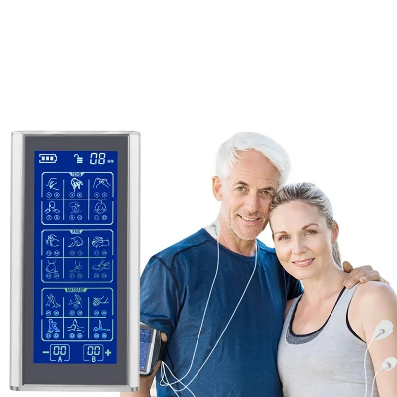 Large Screen Low Frequency TENS Physiotherapy Apparatus Therapy Pain Relief EMS Muscle Electromagnetic Independent 24 Modes
