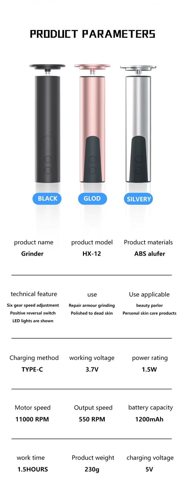 Pedicure Device Foot Scrubber Grinder Foot File Dead Skin 2024 Rechargeable Callus Remover Tool Electric Foot File