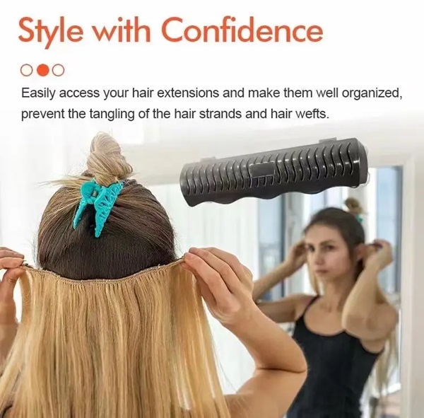 Hair Extension Holder Hanger Professional Hair Styling Tool and Extension Caddy for Washing

