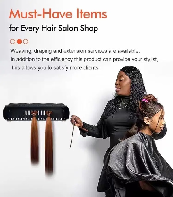 Hair Extension Holder Hanger Professional Hair Styling Tool and Extension Caddy for Washing
