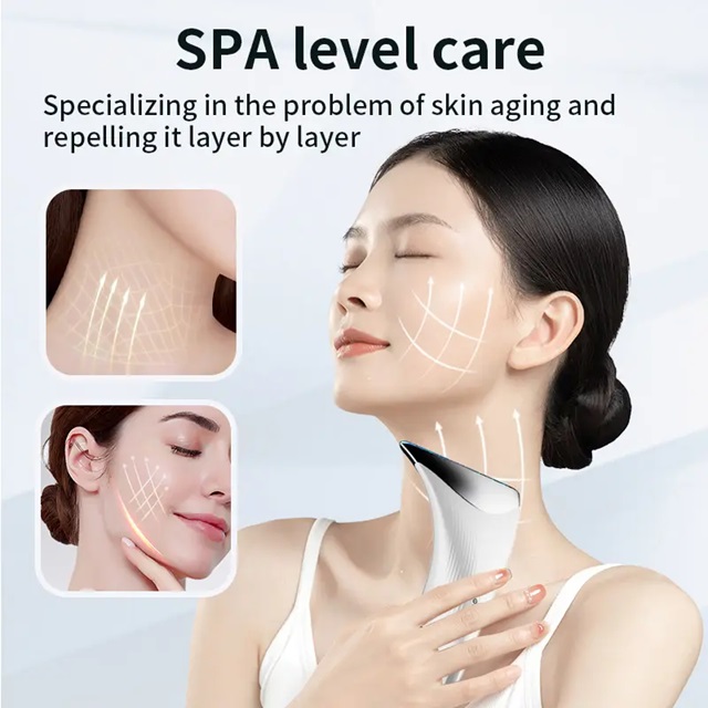Markdown Sale China Face Neck Lifting Massager Vface Lifting Device Black Neck Facial Lifting Device
