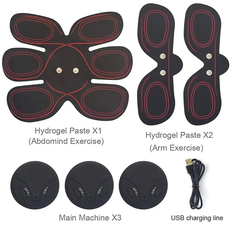 Electronic Abs Toning Training Belt Pulse Abdominal Stomach Machine Ab Fitness Workout Stimulator