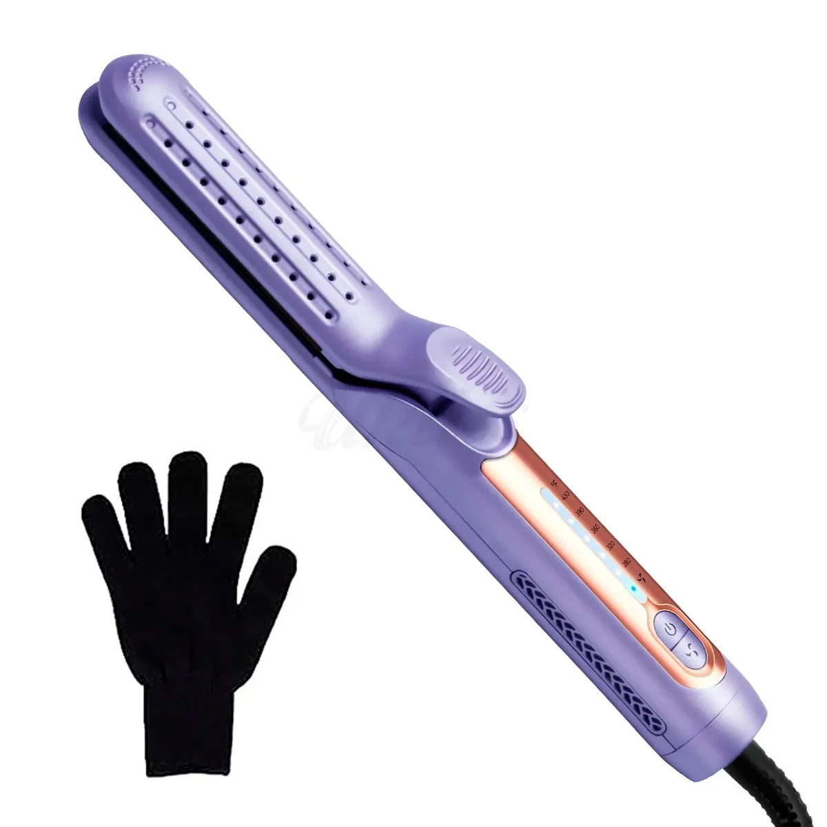 Airflow Cooling Air Vents Styler Professional 2 in 1 Curling Iron and Straightener With Ionic Airflow Ceramic Flat Iron