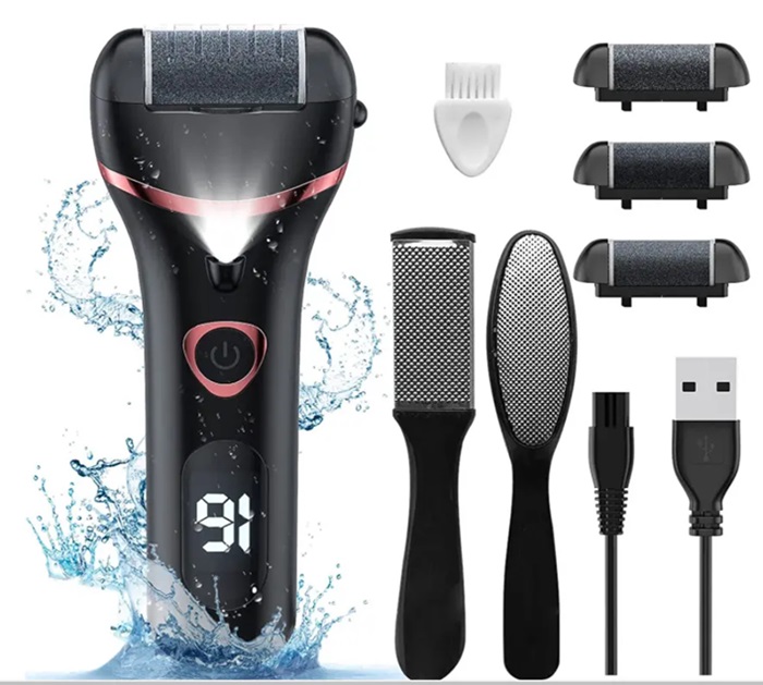 Electric Callus Remover Foot File Rechargeable Foot Scrubber Pedicure Kit Foot Grinder For Feet