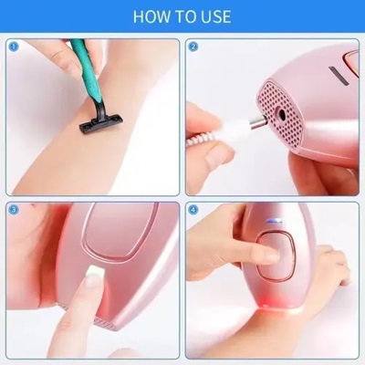 New Design Home Use Personal Facial Body Hair Removal Epilator Ipl Pulse Light Skin Rejuvenation Hair Removal Instrument
