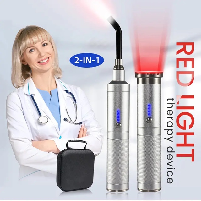 Handheld Red Light Therapy Pen Pain Relief Infrared Pulse Function Led Light Therapy Lamp Flashlight