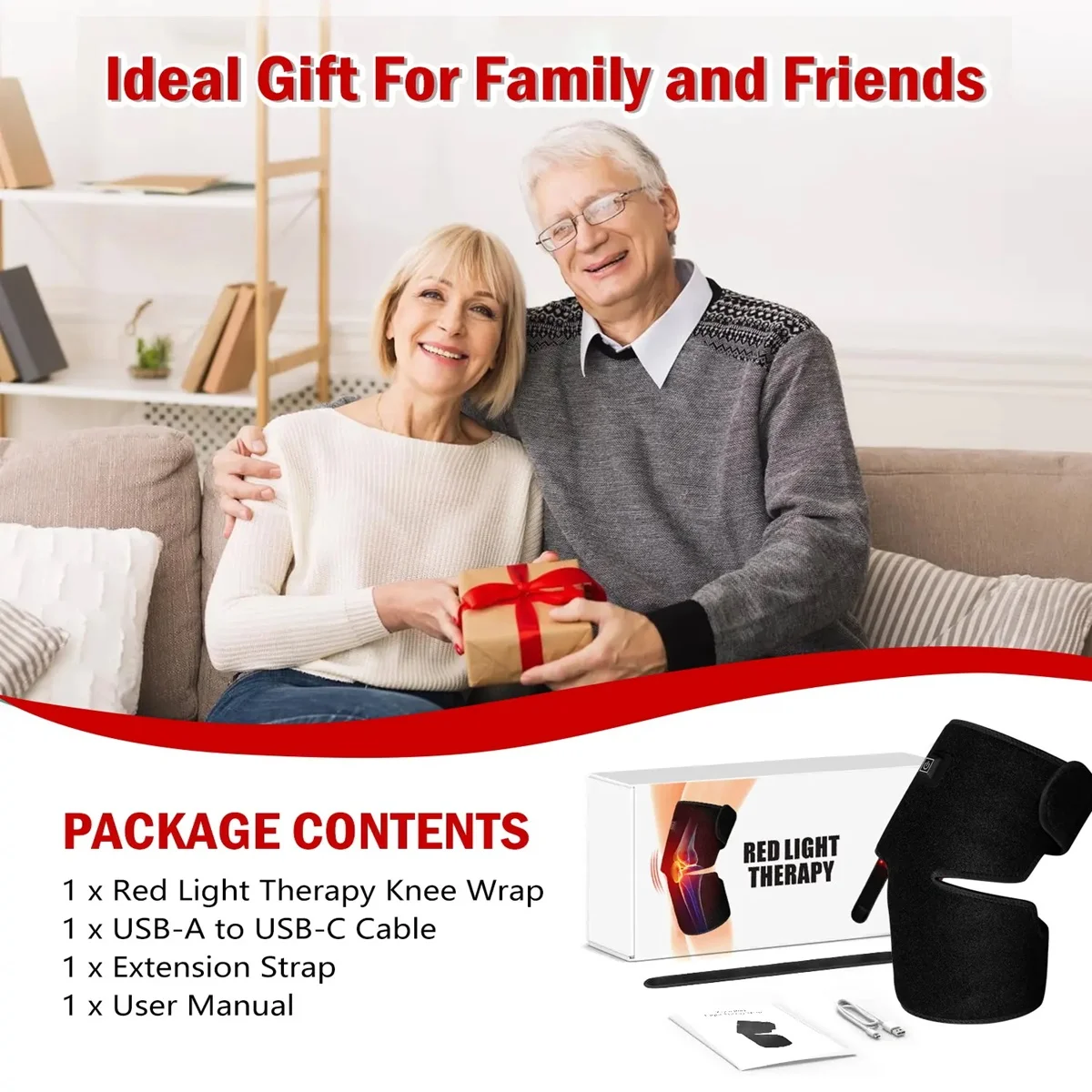 Knee Pain Relief With Infrared Led Shoulder Elbow Wrap and Red Light Treatment for Knee Pads Customized Logo by the Manufacturer