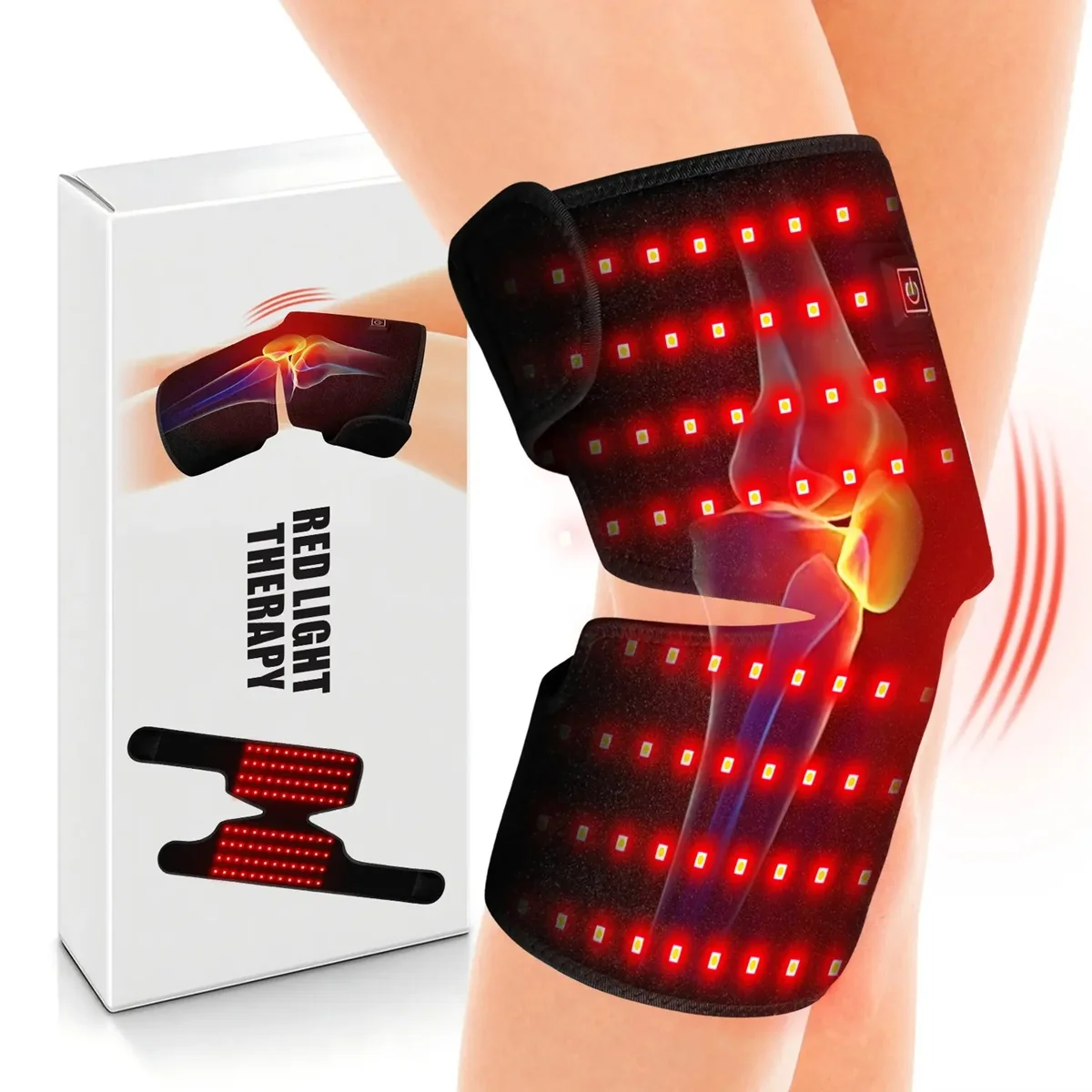 Knee Pain Relief With Infrared Led Shoulder Elbow Wrap and Red Light Treatment for Knee Pads Customized Logo by the Manufacturer