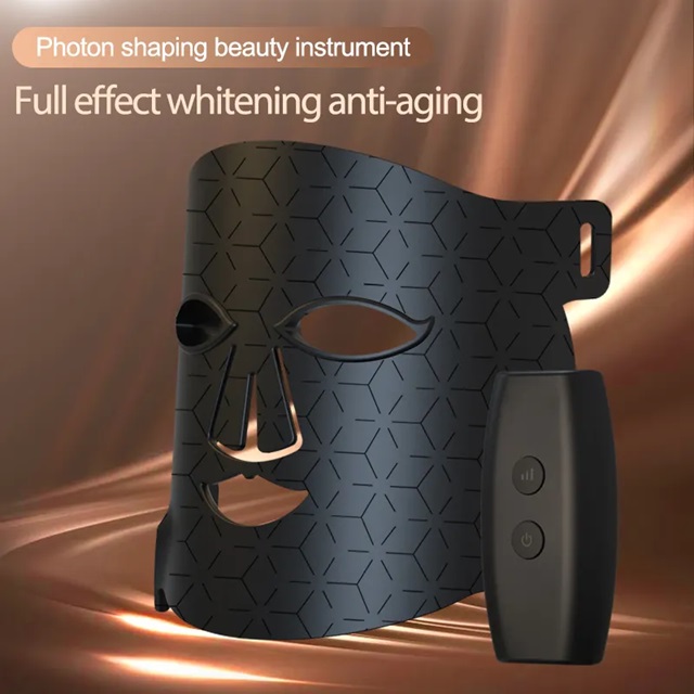 Photon Therapy Mask Infrared Red Light Skin Rejuvenation Anti-Wrinkle Brighten Led Facial Mask 7 Color Light Phototherapy Masks
