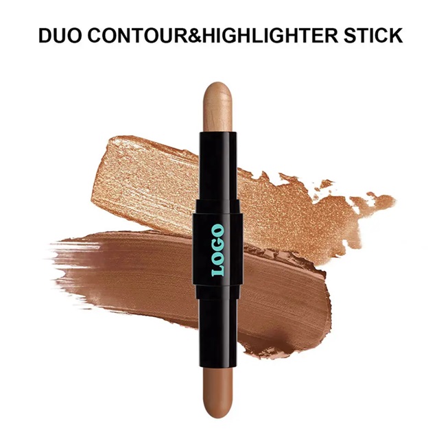 Wholesale Custom Dual Concealer Stick 3 Color No Label Full Coverage Makeup Concealer 5G Lip Gloss Private Label
