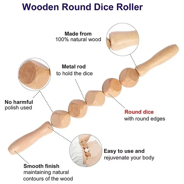 Custom Massage Stick Gua Sha Tools Wooden Abdomen Stomach Waist Neck Face Body Set Wood Massage Therapy Massage Wooden Tools
