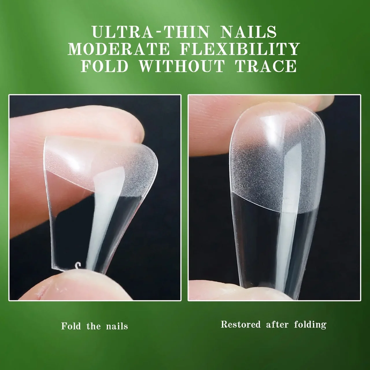 120 Pcs Wholesale Acrylic French Style Natural False Full Cover Artificial Nail Art Tips Soft Gel Tips