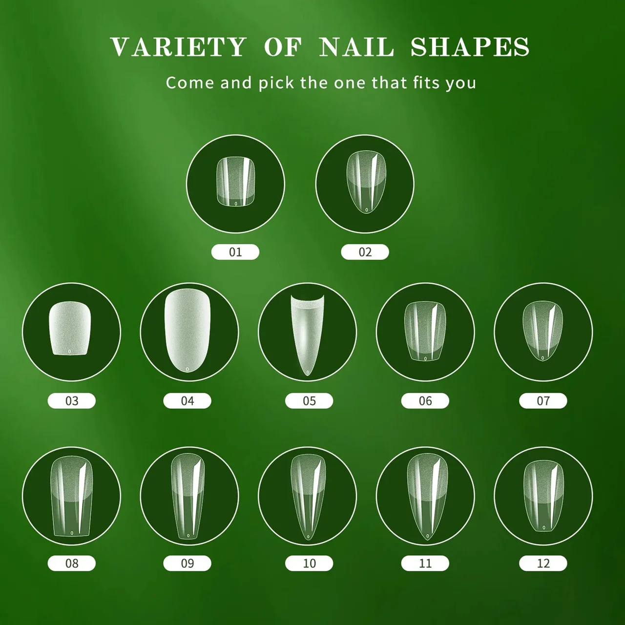 120 Pcs Wholesale Acrylic French Style Natural False Full Cover Artificial Nail Art Tips Soft Gel Tips