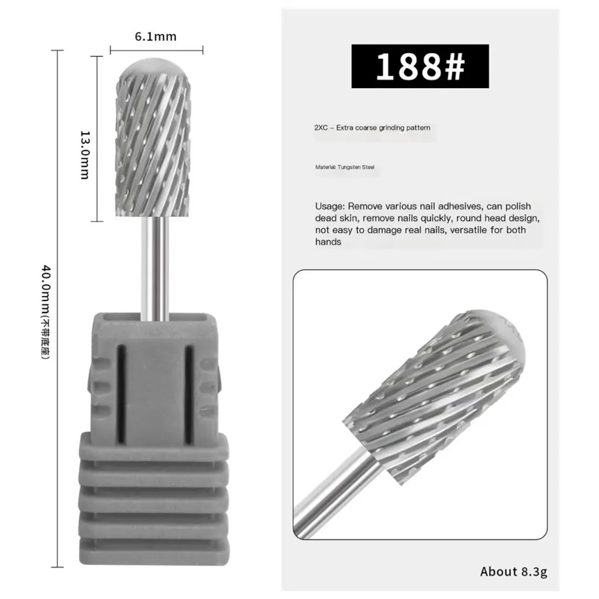 Brand Hot Sell High Quality Durable and Sturdy Friendly to Beginners Tungsten Carbide Nail Drill Bits C F M Xc 3Xc