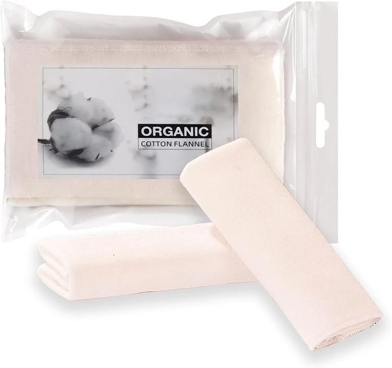 Unbleached Wool Mess-Free Reusable Soothing Heat Compress Liver Abdomen Joints Castor Oil Pack Wrap Flannel