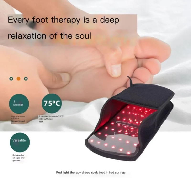 New Design 660Nm 850Nm Red Light Therapy Walking Slippers Near Infrared Light Therapy Shoes Red Light Health Slippers