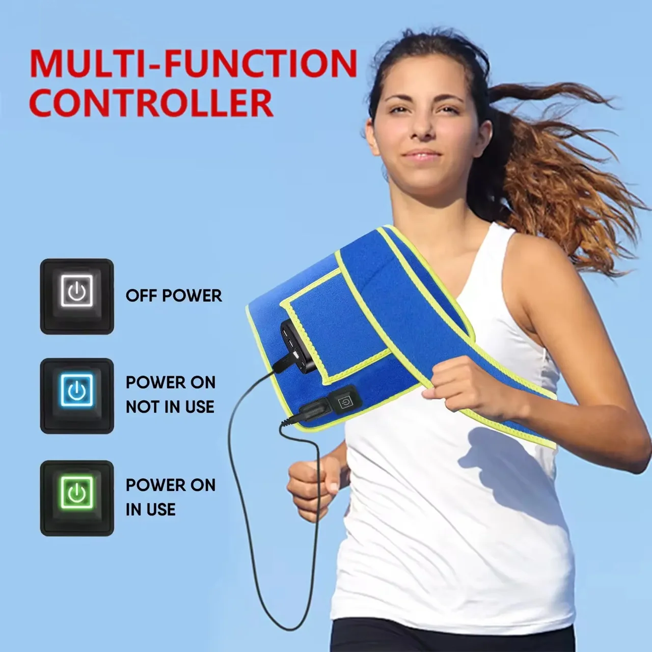 Red Light Therapy Belt Wearable Wrap Pain Relief Body Slimming Red Light Therapy 660Nm 850Nm Belt With Timer
