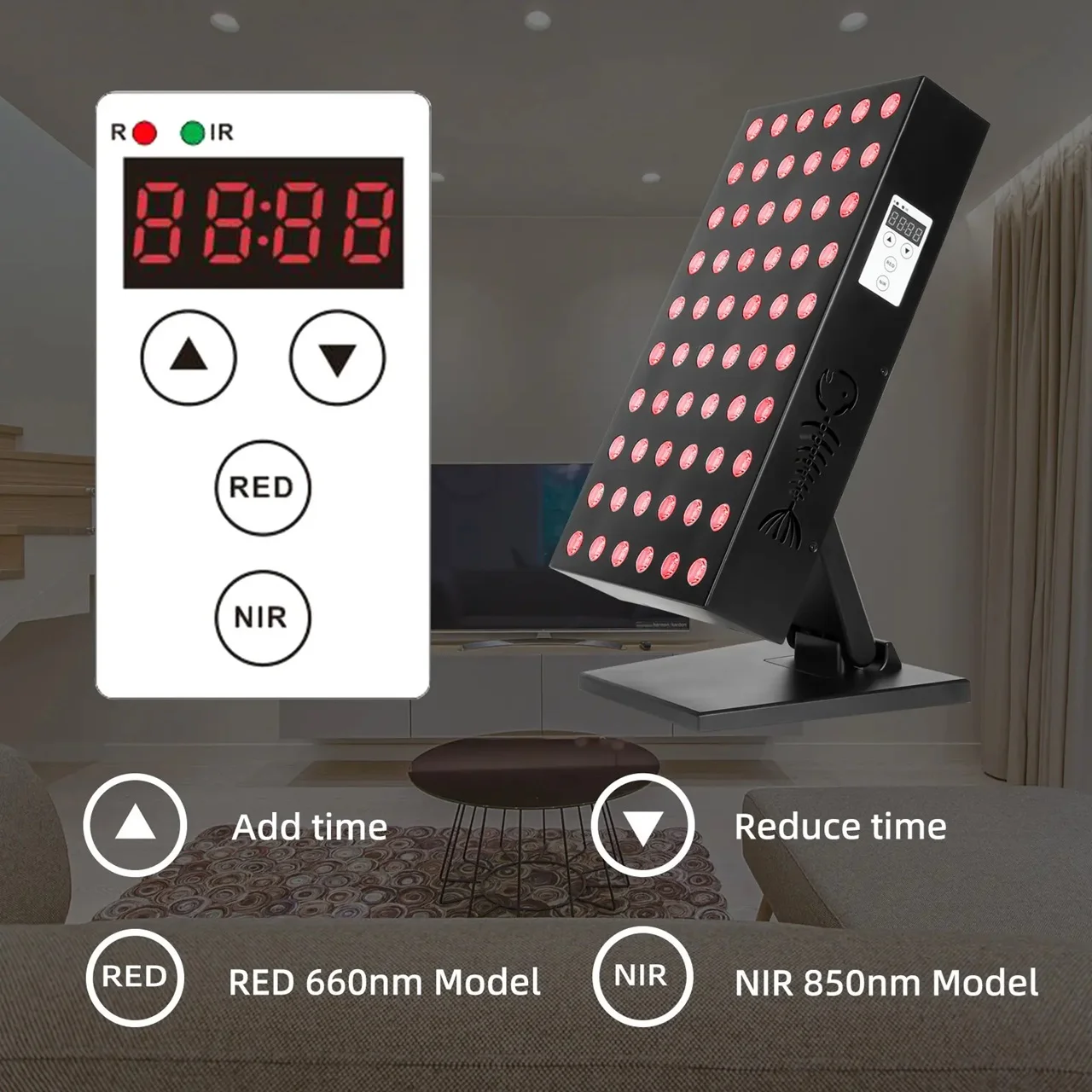 New Display Control Brightness Red Nir Timer Pdt Machine 300W Medical Grade Aging Muscle Recovery Red Light Therapy Face Device