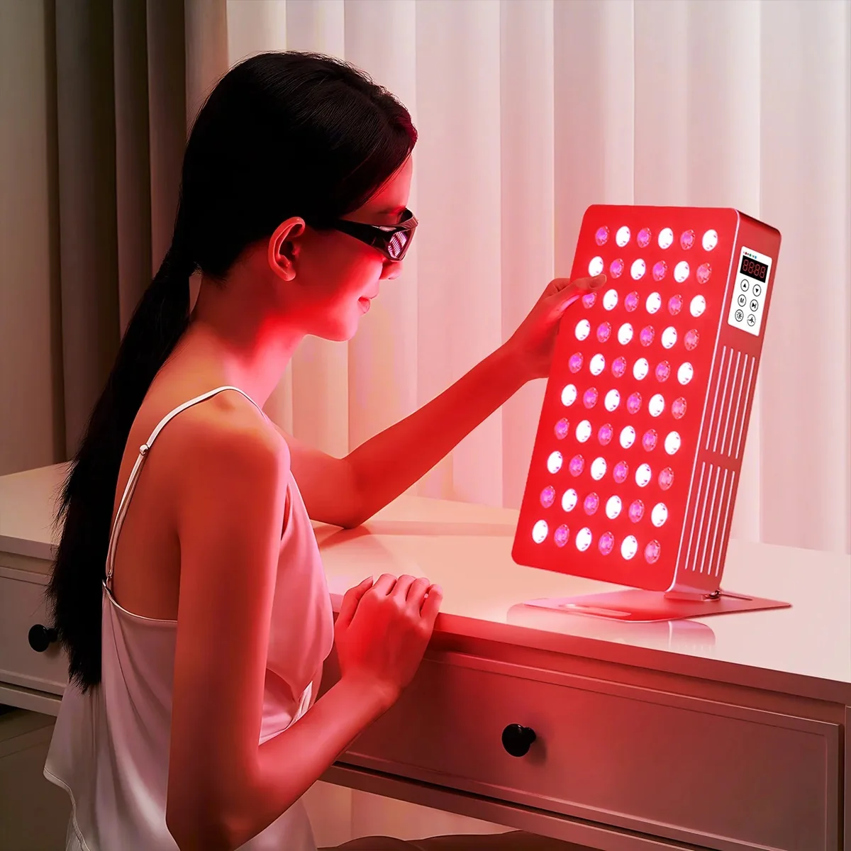 Home Use Anti-Aging 660nm 850nm Near Infrared Light Therapy Panel Physical Equipment 300W Red Light Therapy Lamp