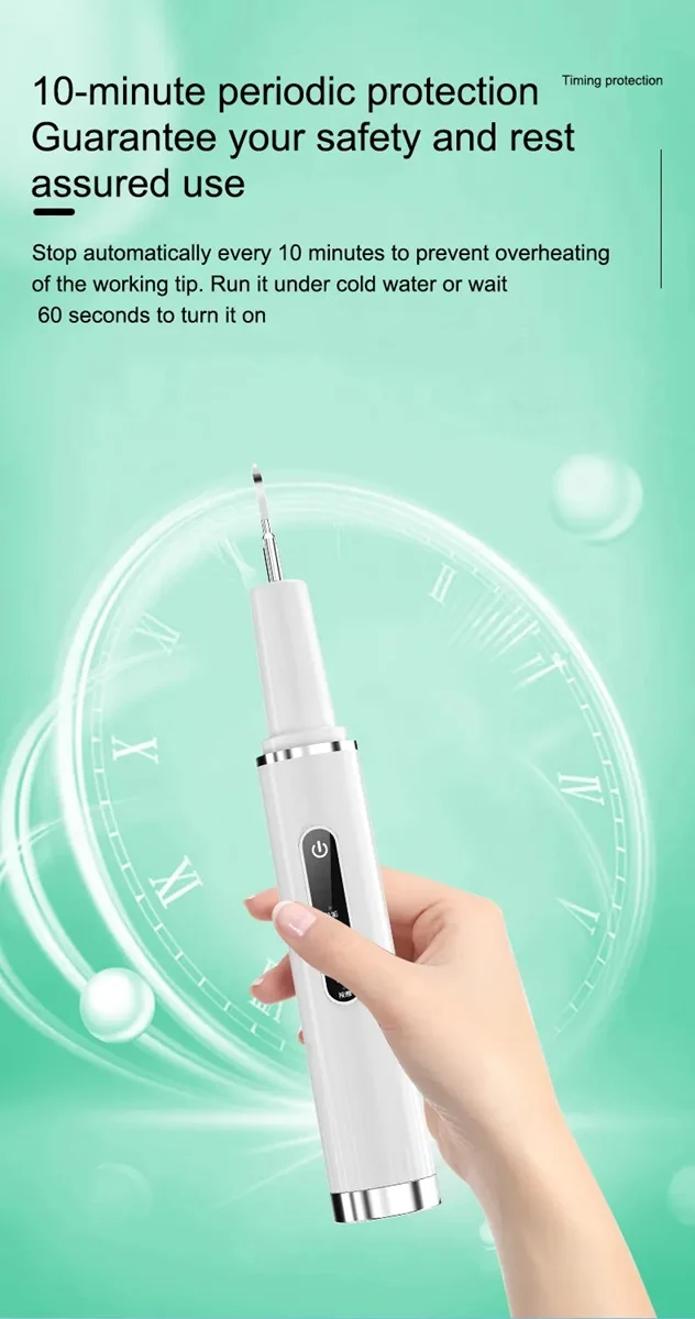 Portable Electric Rechargeable Tooth Cleaner Kit Dental Plaque Remover Tartar Remover Teeth Toothbrush Teeth Cleaning