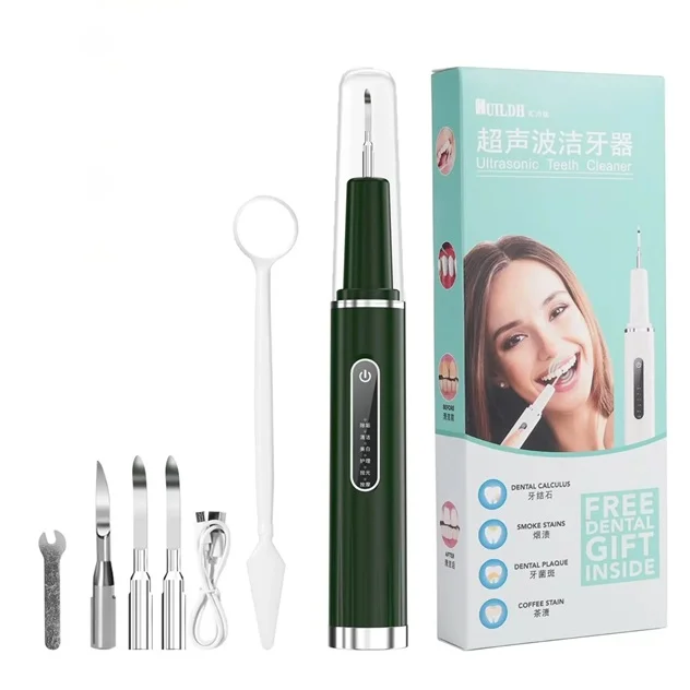 Portable Electric Rechargeable Tooth Cleaner Kit Dental Plaque Remover Tartar Remover Teeth Toothbrush Teeth Cleaning