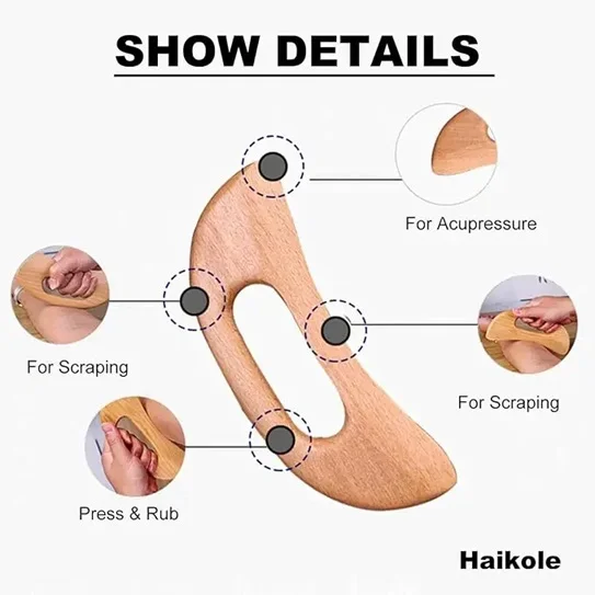 Wooden Gua Sha Tool Scraping Board Massage Tool Slimming Guasha Massage Board Gua Sha Scraper Body Massage Therapy Tool