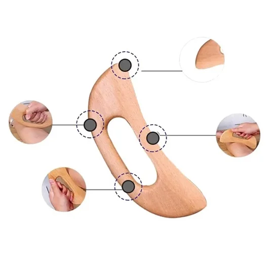Wooden Gua Sha Tool Scraping Board Massage Tool Slimming Guasha Massage Board Gua Sha Scraper Body Massage Therapy Tool